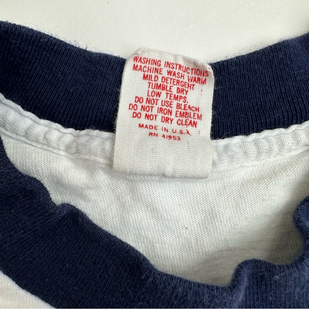 Vintage Mickey Mouse Ringer Tee T-Shirt S 34-36 - Picture 5 of 9